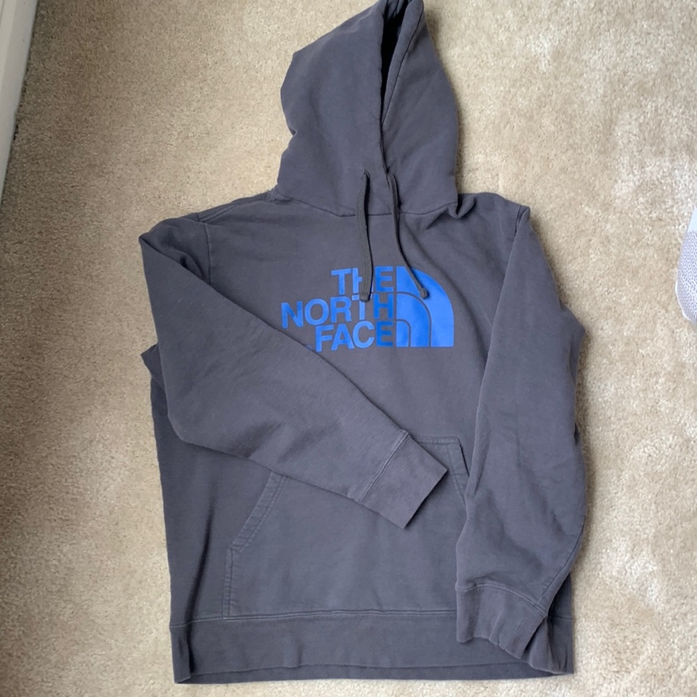 Northface gray hoodie - faded grey. Size large but fits like a medium.